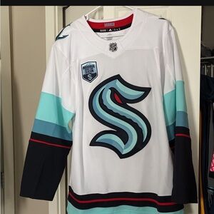 Adidas Authentic Seattle Kraken Away Size 50